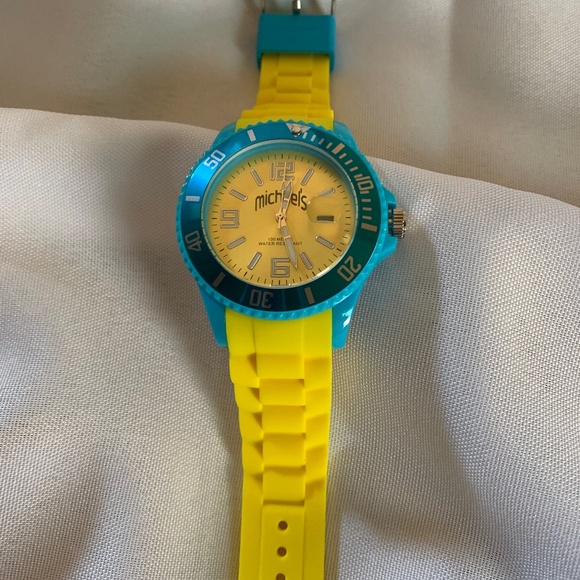 Michael’s Swimwear Other - NWOT Michael’s Swim & Dive Watch in Yellow & Blue!